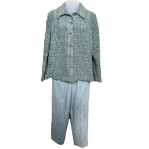 Vintage Alfred Dunner Pants Set Petite 12 Quiet Minimalist Grandma Slow Fashion